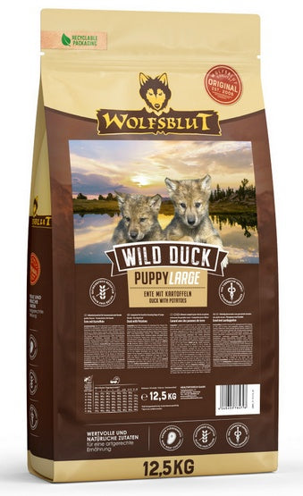 Wolfsblut Dog Wild Duck Puppy Large - kaczka i bataty 12,5kg