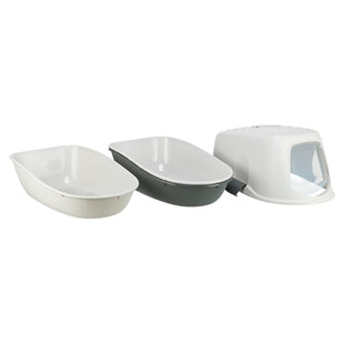 Trixie Berto Kattenbak Overdekt Met Zeef Scheidingssysteem Grijs