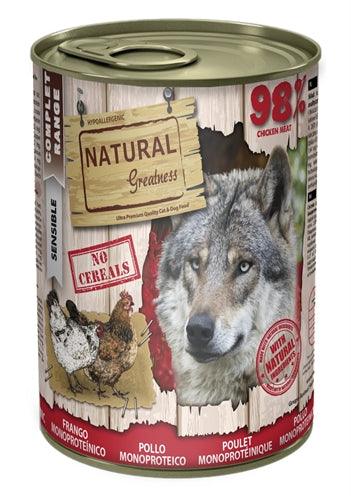 Natural Greatness Monoprotein Chicken - Hypoallergeen natvoer voor honden