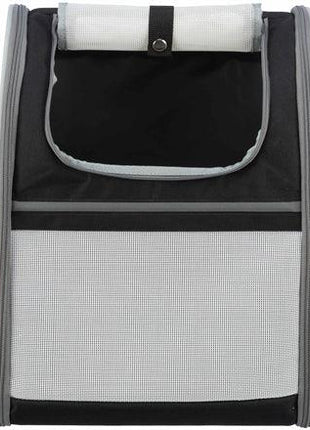 Trixie Hondentas Rugtas Chloe Lichtgrijs / Zwart