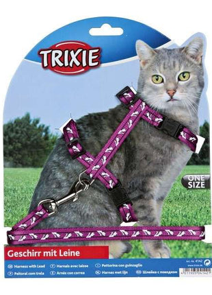 Trixie Katzen-Garnitur mit Leine + Schnappverschlüssen