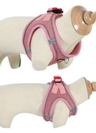 Zolux Szelki oddychające z siatki S różowe