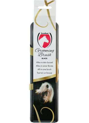 Excellent Horse Grooming Brush Zwart