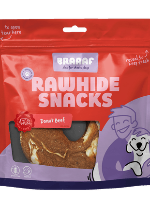 Braaaf Rawhide Donut Rund & Vis