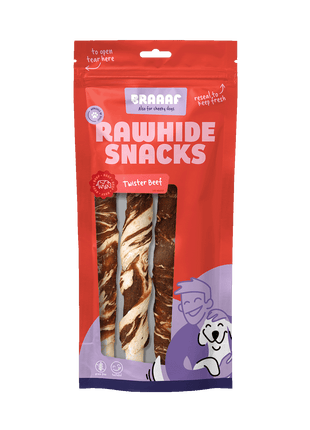 Braaaf Rawhide Twister Rund & Vis - 21 cm