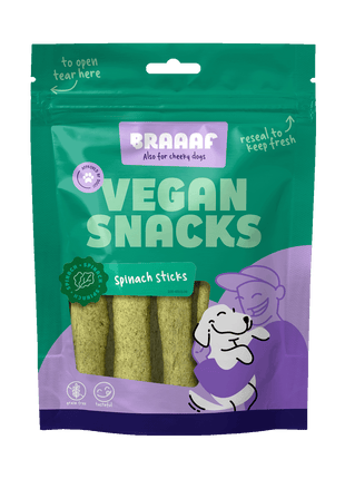 Braaaf Vegan Snack Spinazie Stick