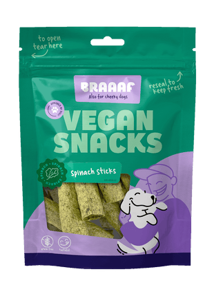Braaaf Vegan Snack Spinazie Stick