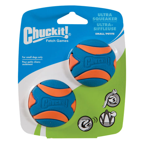 Chuckit! Ultra Squeaker Ball S (2-pack)
