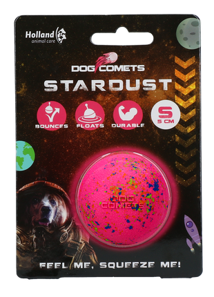 Dog Comets Stardust Roze