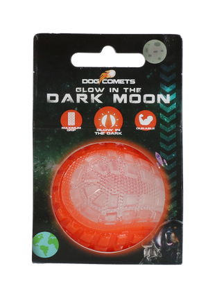 Dog Comets Glow In The Dark Moon Bal Oranje