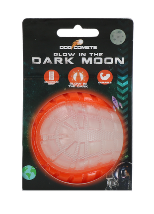 Dog Comets Glow In The Dark Moon Bal Oranje