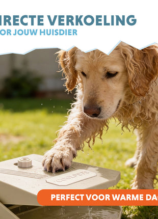 Coolpets Splash Water Fountain Beige