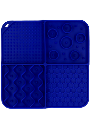 Eat Slow Live Longer Lick Mat Dimensions Rectangle Blauw
