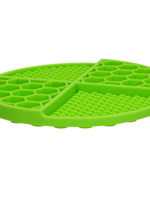 Eat Slow Live Longer Lick Mat Dimensions Circle Groen