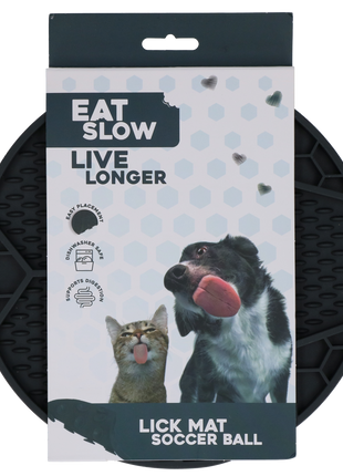 Eat Slow Live Longer Lick Mat Soccer Ball