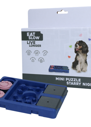 Eat Slow Live Longer Mini Puzzle Starry Night