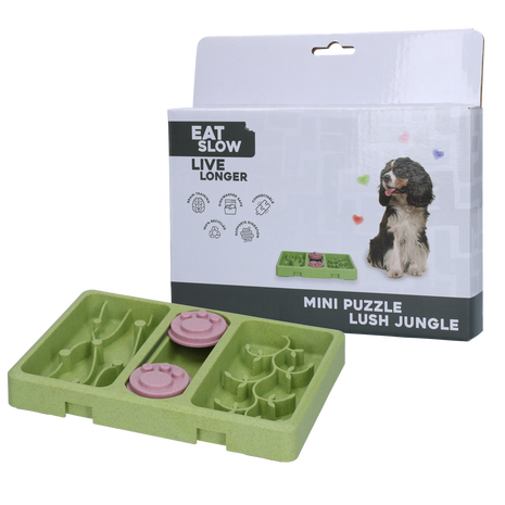 Eat Slow Live Longer Mini Puzzle Lush Jungle