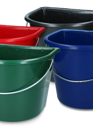 Emmer met vlakke kant 15 l Rood