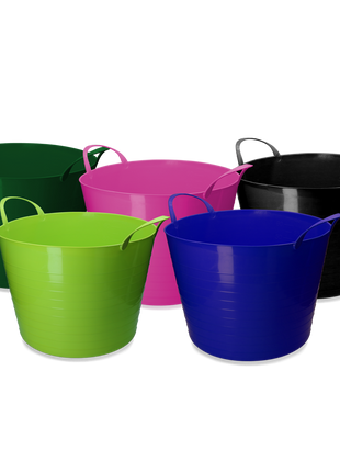 vPlast Emmer V-Trug Flexi 65 l Limoen
