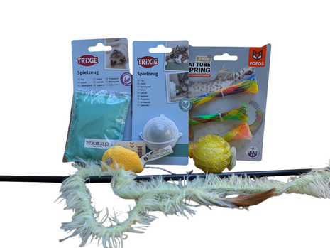 Fidello Spielspaß-Paket für Katzen & Kätzchen – Spiel, Herausforderung und Unterhaltung in einem
