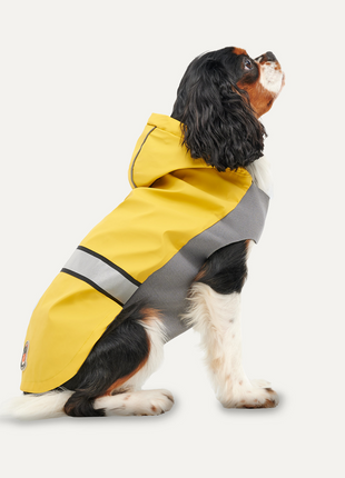 Goo-eez Reflective Hooded Raincoat Geel/Grijs