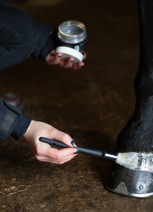 Excellent Horse Hi Gloss Glitter Hoof Polish Silver 150 ml