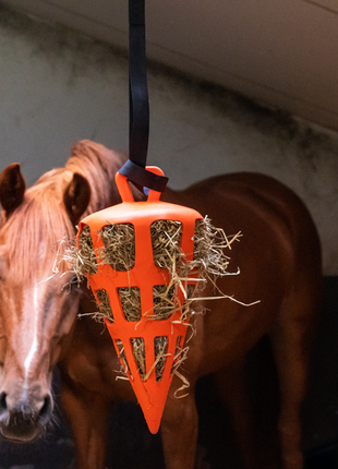 Hay Slow Feeder Fun & Flex Carrot Oranje