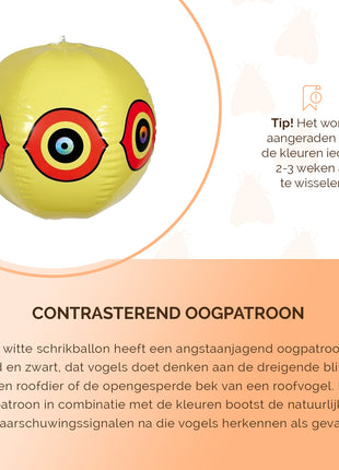 Knock Pest Schrikballon Geel
