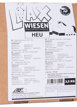 Lax Weide Knabbelblok Hooi