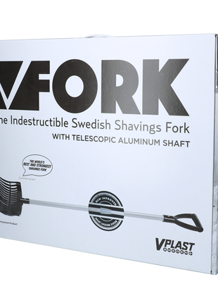 Mestvork met steel Zwart