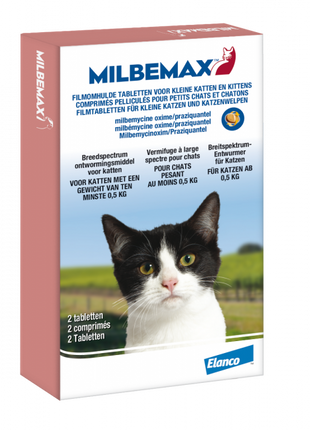 Milbemax Entwurmungstabletten für kleine Katzen/Kätzchen, 2 Tabletten