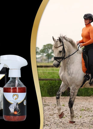 Excellent Horse Hi Gloss Glitter Hoof Polish Green 150 ml