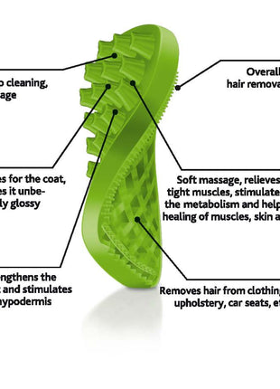 Pet+Me Cat Hair Brush Lang haar Groen