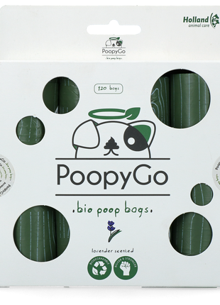 PoopyGo Eco friendly 120 st. (8x15 zakjes) Lavendelgeur