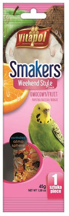 Vitapol Smakers dla papugi falistej - owocowy Weekend Style [3218]
