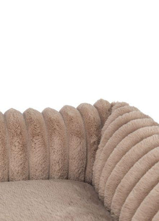 Trixie Hundekorb Lonni Ribbed Velvet Square Hellbraun