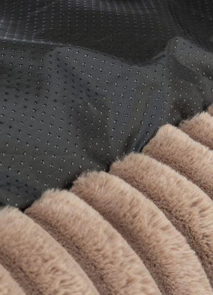 Trixie Hundekorb Lonni Ribbed Velvet Square Hellbraun