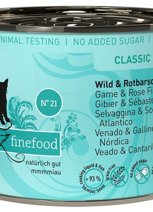 Catz Finefood Classic N.21 Dziczyzna i Karmazyn puszka 200g