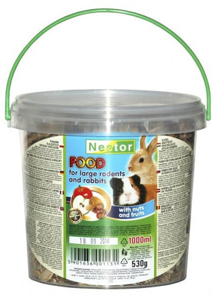 Nestor Pokarm dla dużych gryzoni i królików orzechowo-owocowy 1L