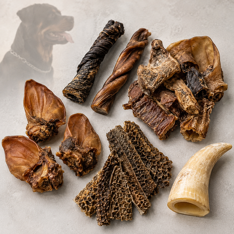 Fidello Kauwpaket für starke Hunde – robuste Kausnacks Vorteilspaket für große Rassen